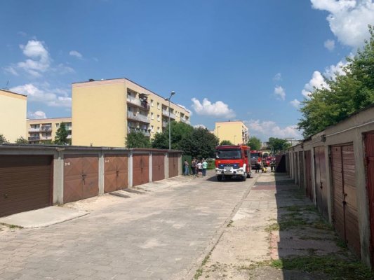 Pożar na osiedlu Targowica