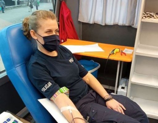 Grójeccy policjanci podzielili się swoim najcenniejszym darem