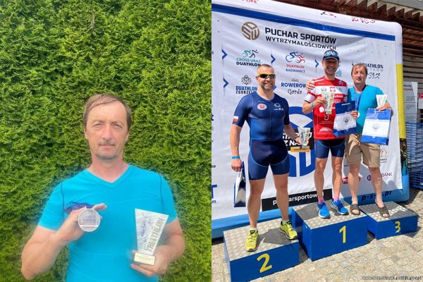 Grójecki policjant na podium Mistrzostw Polski Policji w Triathlonie