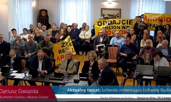 Burza na sesji Rady Miejskiej w Grójcu! Mieszkańcy: oddajcie milion na Aroniową