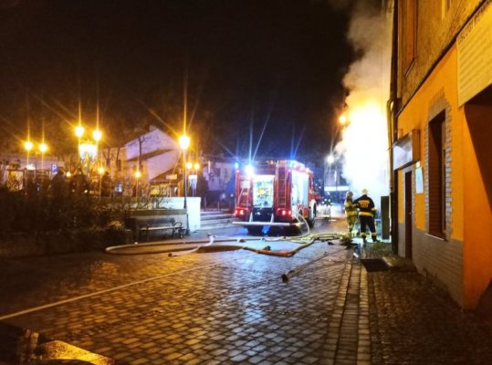 PILNE! Pożar w centrum Grójca