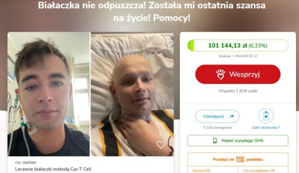 Białaczka nie odpuszcza! Mieszkańcy ruszają na pomoc Karolowi Kuźmie