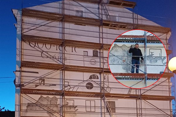 W Grójcu powstaje mural-gigant! Sebastian Krawczak ma szansę na rekord Guinnessa!