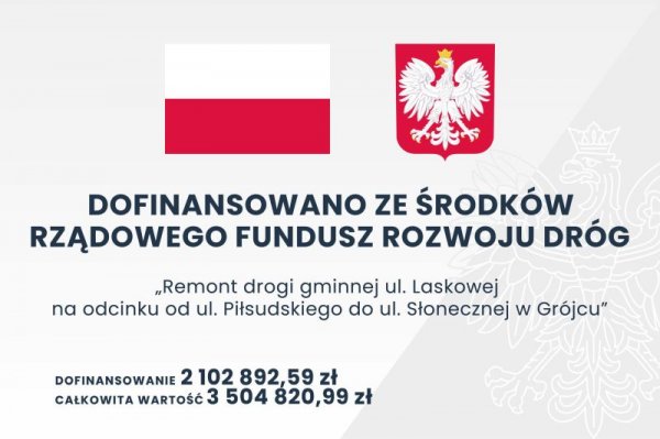 Ponad 2 mln zł dotacji na remont ulicy Laskowej w Grójcu!