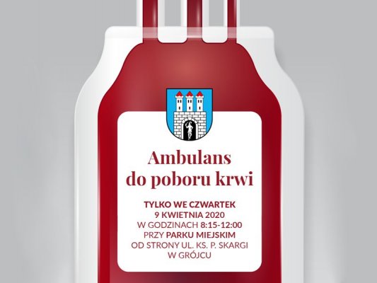 Zbiórka krwi w tym tygodniu tylko w czwartek