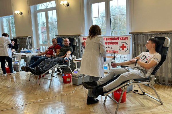 Świąteczna zbiórka krwi w Grójcu: zebrano 27 litrów najcenniejszego płynu
