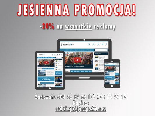Jesienna wyprzedaż reklam Grojec24.net!