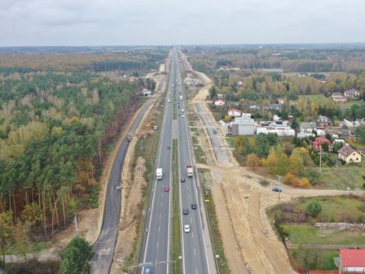 Budowa S7: od Pamiątki do Głuchowa pojedziemy drogą serwisową
