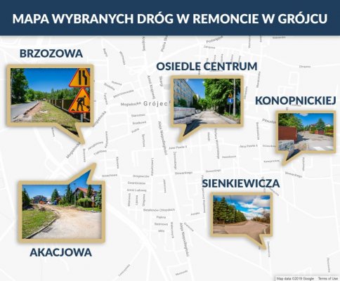 Nowe informacje na temat wybranych dróg w remoncie w Grójcu