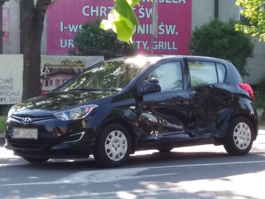 Zderzenie na skrzyżowaniu w Grójcu