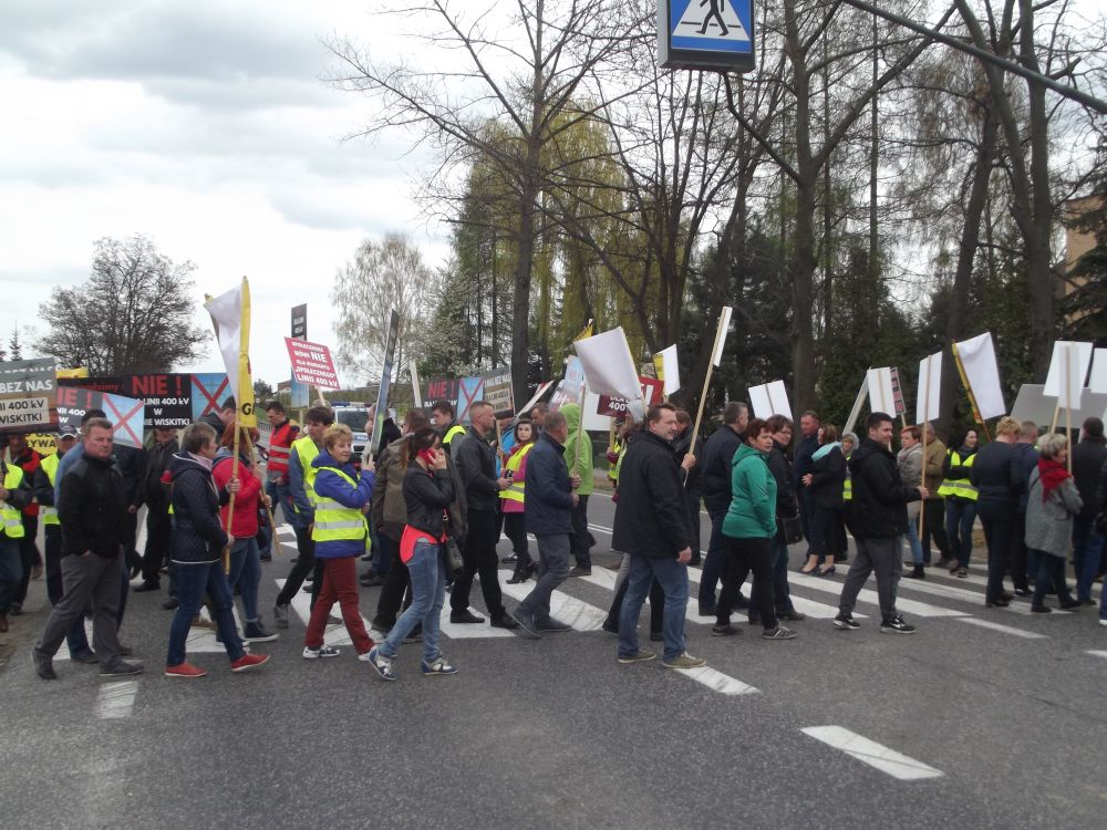 Protest w gminie Pniewy (fot. DG)