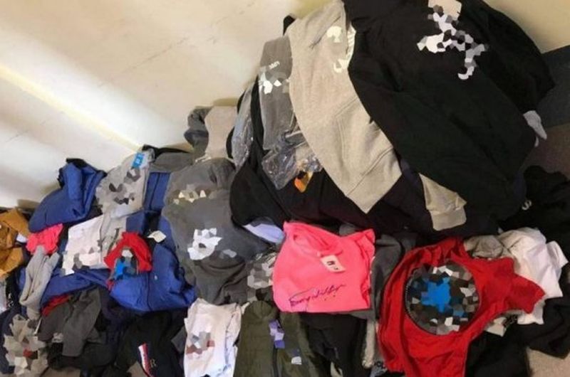 Funkcjonariusze ujawnili blisko 170 sztuk podróbek (fot. KPP w Grójcu)