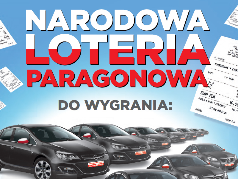Plakat Narodowej Loterii Paragonowej