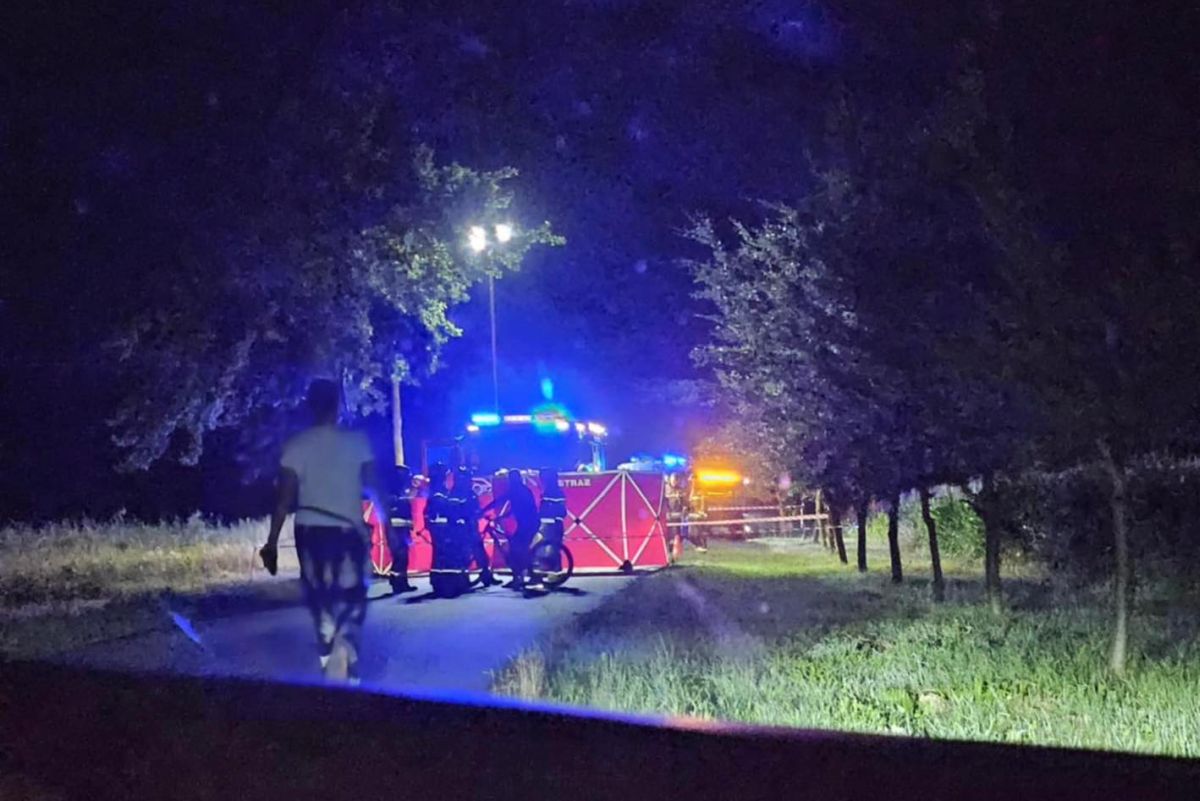 Miejsce tragicznych wydarzeń w miejscowości Lasopole (fot. OSP KSRG Chynów)