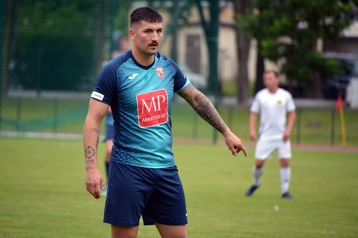 Szymon Boruń - strzelec jedynego gola dla Mazowsza w niedzielnym meczu towarzyskim z Laurą Chylice