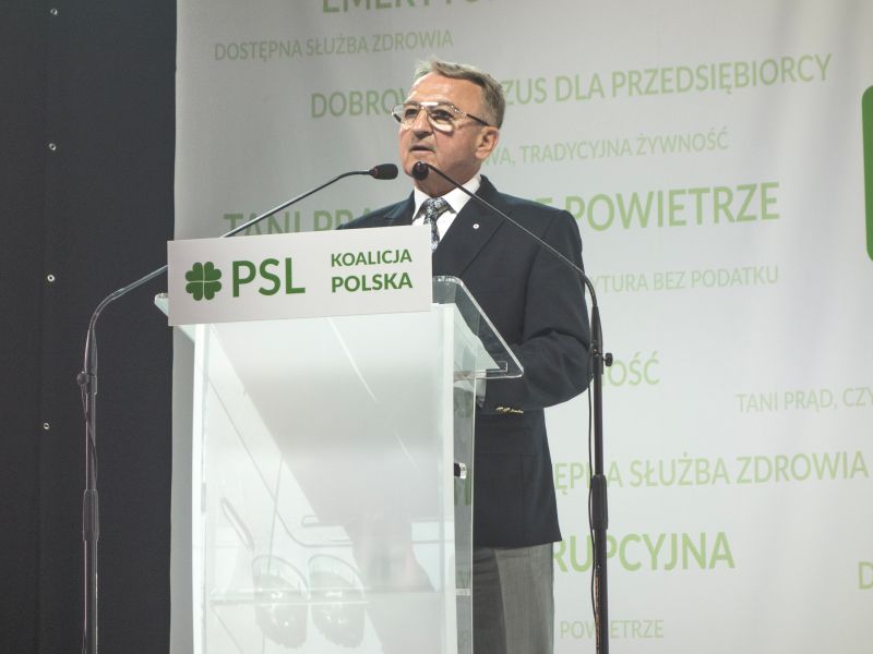 Dariusz Grabowski na kongresie PSL w Sandomierzu