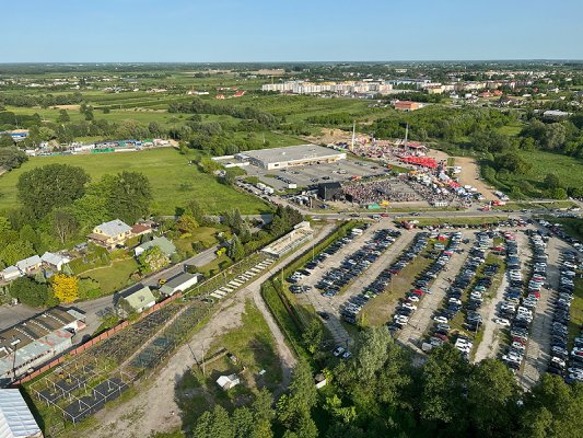 Grójec z pokładu śmigłowca
