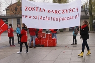 Happening Szlachetnej Paczki na grójeckim rynku
