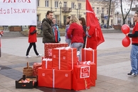 Happening Szlachetnej Paczki na grójeckim rynku