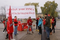 Happening Szlachetnej Paczki na grójeckim rynku