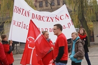 Happening Szlachetnej Paczki na grójeckim rynku