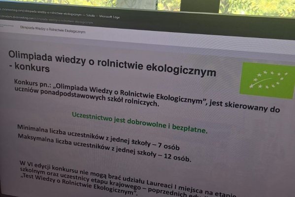 Wiedza zasiana dzisiaj, zdrowy plon zebrany jutro