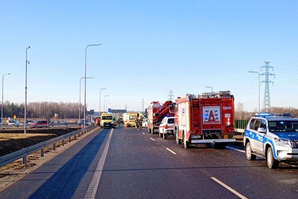 Karambol na trasie S7! Droga Grójec - Warszawa zablokowana