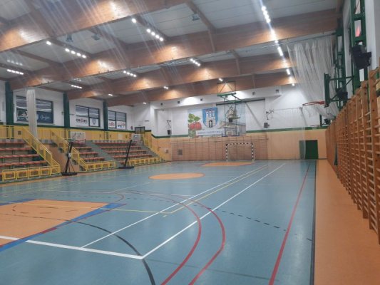 Hala Spartakus z nowym, ledowym oświetleniem