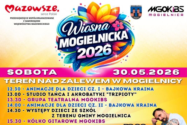Wiosna Mogielnicka 2026 – weekend pełen muzyki, atrakcji i wspólnego świętowania