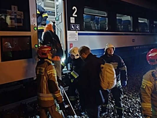 Bomba w pociągu wiozącym uchodźców z Ukrainy?
