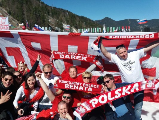 Kibice z Grójca w słonecznej Planicy