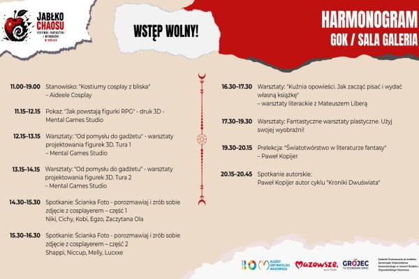 Znamy już pełny harmonogram festiwalu „Jabłko Chaosu”!