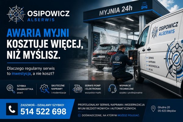Awaria myjni kosztuje więcej, niż myślisz   