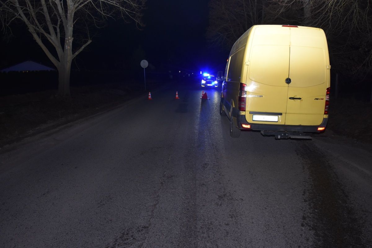 Miejsce tragicznego wypadku (fot. KPP w Grójcu)