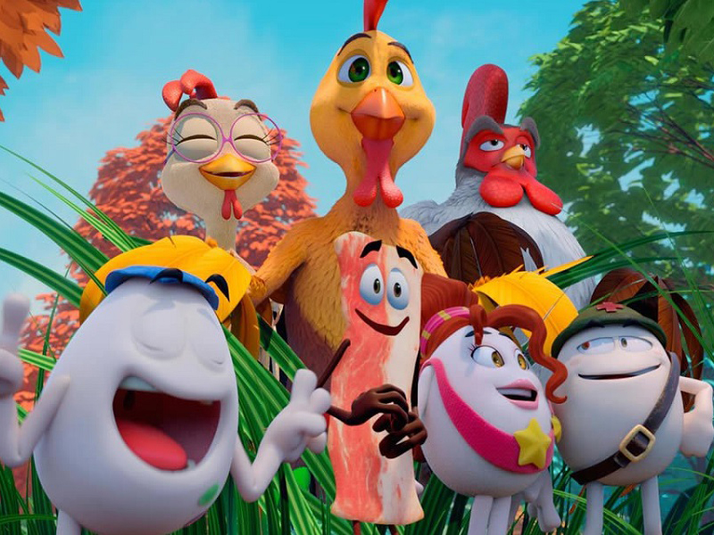 Kadr z filmu Dzielny Kogut Maniek.