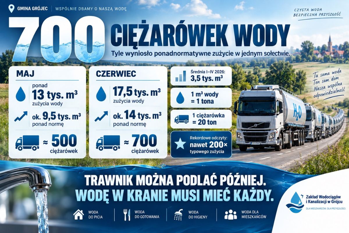  Grafika wygenerowana za pomocą sztucznej  inteligencji w oparciu o dane ZWiK
